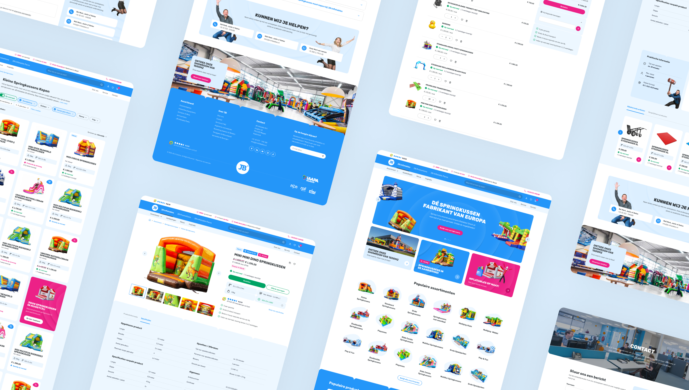 JB Inflatables Platform — case study